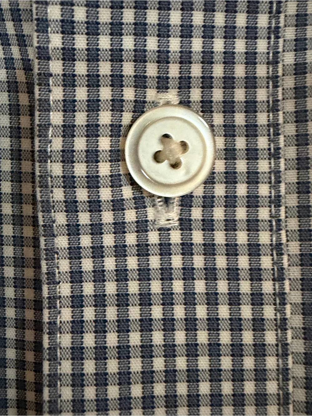 Banana Republic Micro-Gingham Dress Shirt - M slim fit